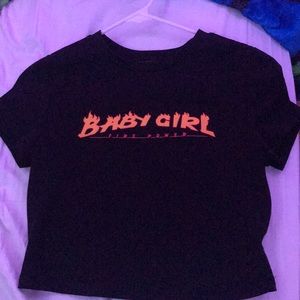 Baby girl fire power tshirt from Shein